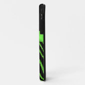モノグラムのライム、黒いグリッターのシマウマのiPhone 5の箱 Case-Mate iPhoneケース (裏面/左)