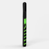 モノグラムのライム、黒いグリッターのシマウマのiPhone 5の箱 Case-Mate iPhoneケース (裏面/右)