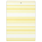 モノグラムのレモンイエローストライプ クリップボード (裏面)