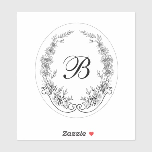 モノグラムのロゴはエンブレムシール シール (シート)