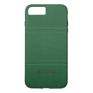 モノグラムのヴィンテージダークグリーンフェイクレザー iPhone 8 PLUS/7 PLUSケース