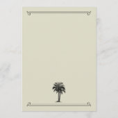 モノグラムのヴィンテージパーム結婚ツリー メニュー (裏面)