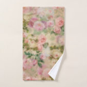 モノグラムのヴィンテージピンクローゼズウォーター色 バスタオルセット (ハンドタオル)