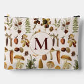 モノグラムのヴィンテージ松の森の宝物模様 アクセサリーポーチ (正面)