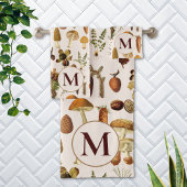 モノグラムのヴィンテージ松の森の宝物模様 バスタオルセット