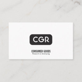 モノグラムの丸い背景の変化 名刺