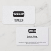 モノグラムの丸い背景の変化 名刺 (正面/裏面)