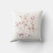 モノグラムの入った水彩桜のクッション クッション (裏面)