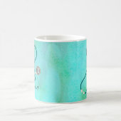 モノグラムの公認看護師の医者卒業生 コーヒーマグカップ (中央)