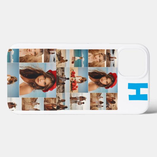 モノグラムの写真コラージュ7パーソナライズされた,エレガント Case-Mate iPhoneケース (裏面 (横))