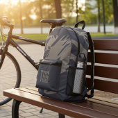 モノグラムの動揺してクール抽象芸術 プリントバックパック