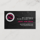 モノグラムの化粧の名刺 名刺 (裏面)