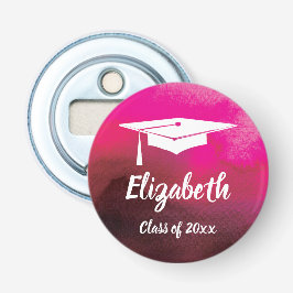 モノグラムの卒業の卒業生のエレガントな水彩画 栓抜き