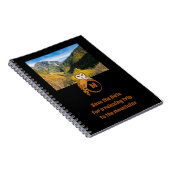 モノグラムの卵の写真に巣を作る愛らしい英国フクロウ ノートブック (右側)