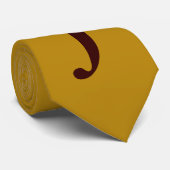 モノグラムの古い金ゴールド色 ネクタイ (ロール)