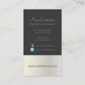 モノグラムの名刺とレトロカラー 名刺 (裏面)