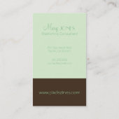 モノグラムの名刺とレトロカラー 名刺 (裏面)