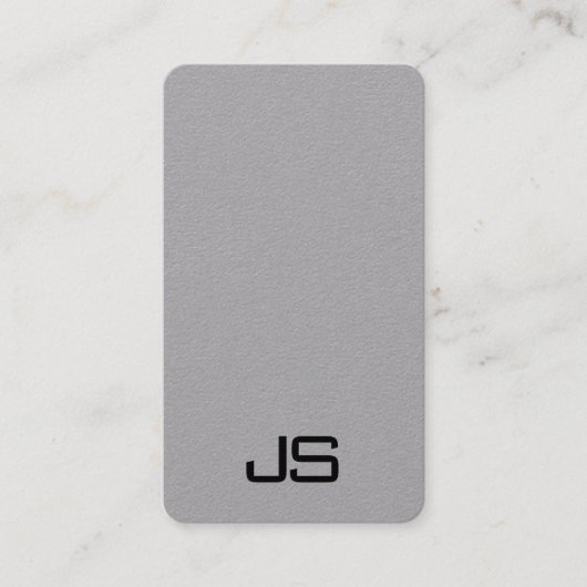 モノグラムの名刺モダン垂直テンプレート 名刺 (正面)