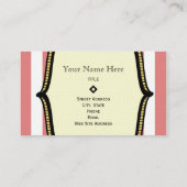 モノグラムの名刺-インスパイアヴィンテージのサーカス 名刺 (裏面)