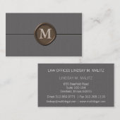 モノグラムの名刺 – カスタマイズ 名刺 (正面/裏面)