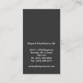 モノグラムの名刺 名刺 (裏面)