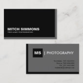 モノグラムの名刺 名刺 (正面/裏面)