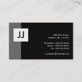 モノグラムの名刺 名刺 (裏面)