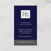 モノグラムの名刺 名刺 (裏面)