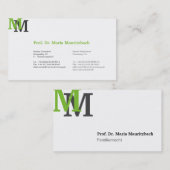 モノグラムの名刺 名刺 (正面/裏面)