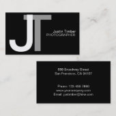 モノグラムの名刺 名刺 (正面/裏面)