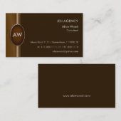 モノグラムの名刺 名刺 (正面/裏面)