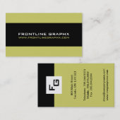 モノグラムの名刺 名刺 (正面/裏面)