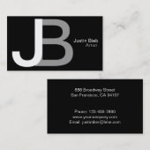 モノグラムの名刺 名刺 (正面/裏面)