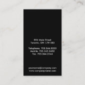 モノグラムの名刺 名刺 (裏面)