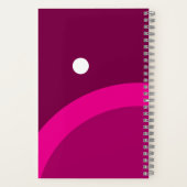 モノグラムの名前を持つ夏のエレガント雰囲気 ノートブック (裏面)