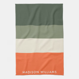 モノグラムの名前入り キッチンタオル