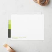 モノグラムの名前入り ノートカード (正面/裏面インサイチュ)