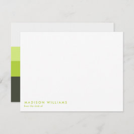 モノグラムの名前入り ノートカード