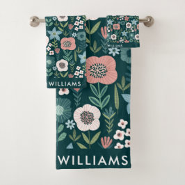 モノグラムの名前入り バスタオルセット