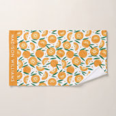 モノグラムの名前入り バスタオルセット (ハンドタオル)