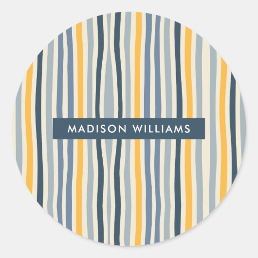 モノグラムの名前入り ラウンドシール (正面)