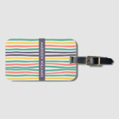 モノグラムの名前入り ラゲッジタグ (正面横)