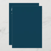 モノグラムの名前入り 招待状 (正面/裏面)