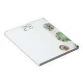 モノグラムの吸盤付きメモ帳 ノートパッド (アングル)