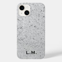 モノグラムの図解入りの、写真付きのConcrete iPhone Case