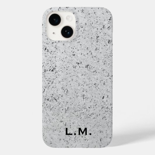 モノグラムの図解入りの、写真付きのConcrete iPhone Case Case-Mate iPhoneケース (裏面)