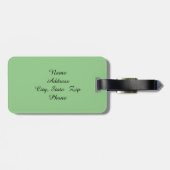 モノグラムの園芸植物の荷物のラベル ラゲッジタグ (裏面横)