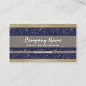 モノグラムの大理石の不動産の写真の名刺4 名刺 (裏面)