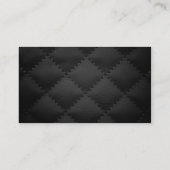 モノグラムの専門のエレガントでモダンな革 名刺 (裏面)