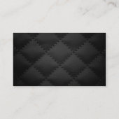 モノグラムの専門のエレガントでモダンな革 名刺 (裏面)